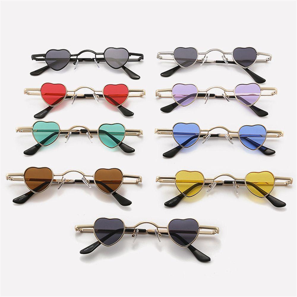 Susth แว่นตากันแดด กรอบโลหะ รูปหัวใจ สีแคนดี้ สไตล์ฮิปฮอป ย้อนยุค ราคา ถูกที่สุด ดีลบีเคเค แกลเลอรีภาพที่ 9