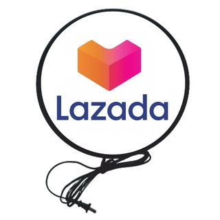 Lazada Lightbox ป้ายไฟ ลาซาด้า ป้ายไฟแต่งร้าน ป้ายโฆษณา ป้ายไฟLED ติดผนัง หน้าเรียบ ด้านเดียว พร้อมโลโก้ ป้ายไฟสำเร็จรูป