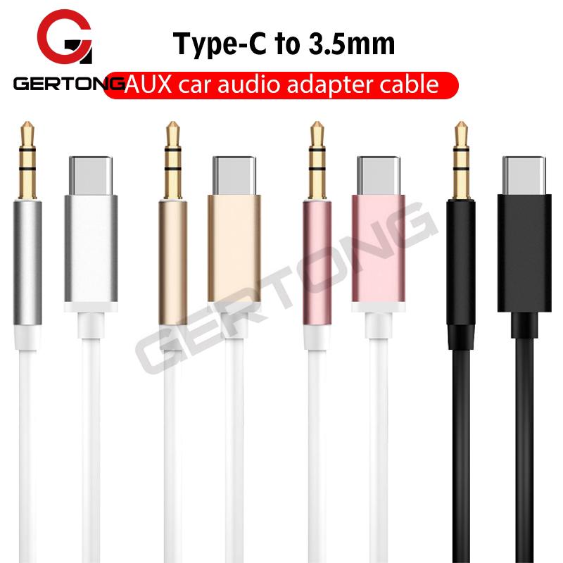 type c to 3 . 5 มม. aux อะแดปเตอร์สายเคเบิ้ลเสียงสําหรับเครื่องเล่น samsung - c usb jack cable สําหรับติดรถยนต์