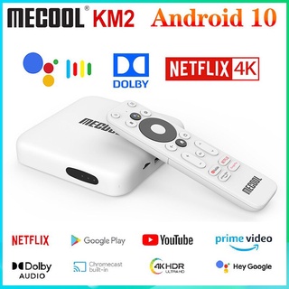 Mecool Original Km2 สมาร์ทบ็อกซ์ Netflix 4K Amlogic S905X2-B Android 10 Ddr4 2Gb 8Gb Spdif อีเธอร์เน็ต Wifi Prime รองรับ Dolby Audiosk3163