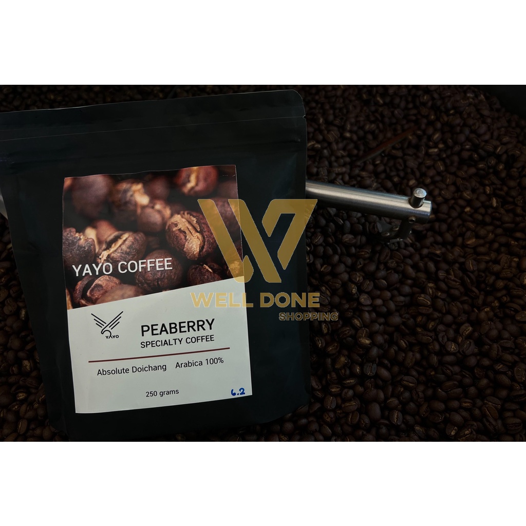เมล็ดกาแฟสดคั่ว-บด coffee🌭🍵 เมล็ดกาแฟอาราบิก้า 100% YAYO COFFEE DOICHANG  wd99