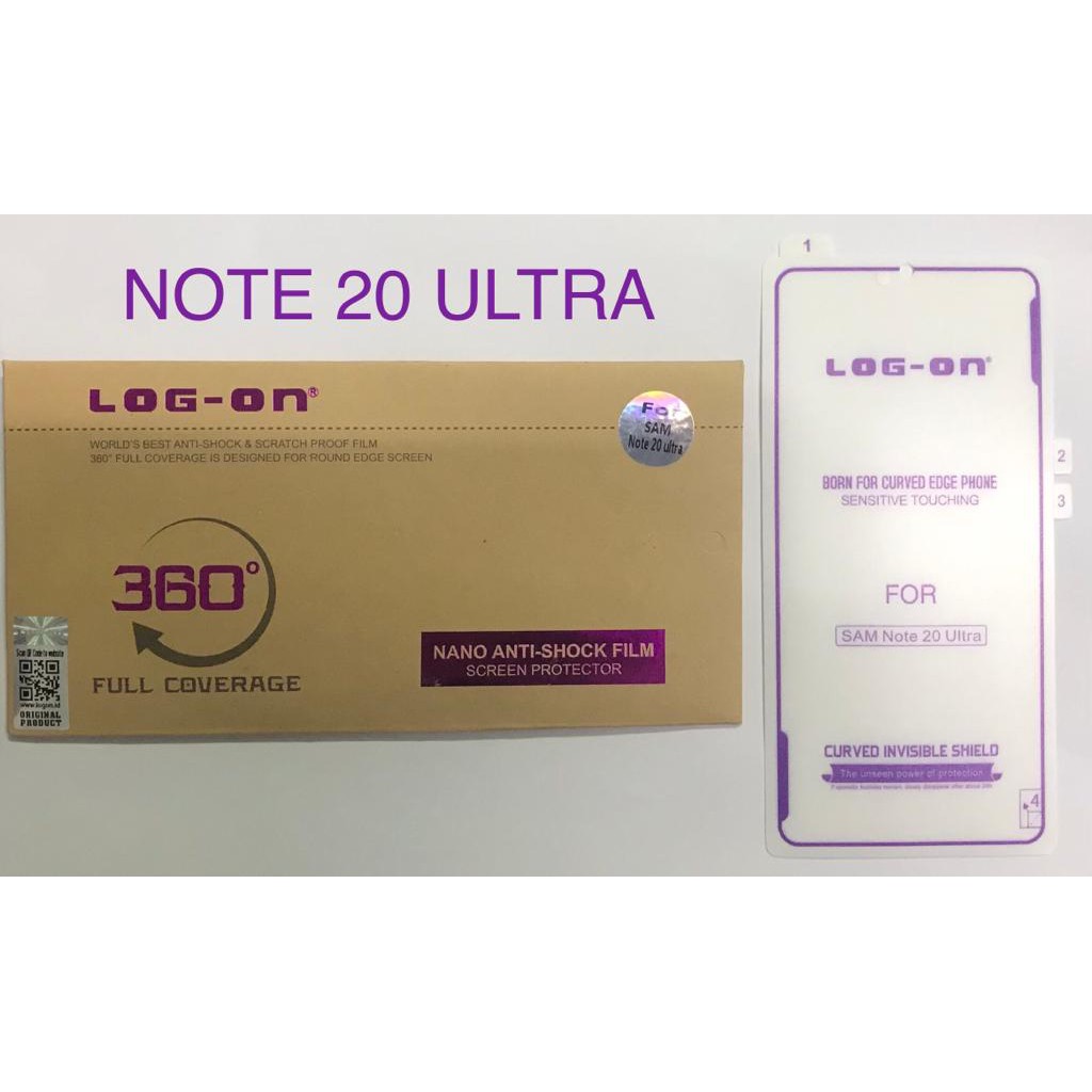LOG ON ANTISHOCK SAMSUNG NOTE 20 ULTRA ANTI SCRATCH JELLY