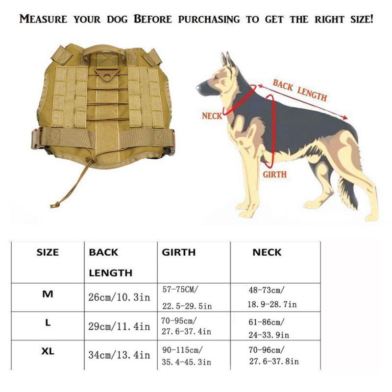 เสื้อกั๊กยุทธวิธี ระบายอากาศ สายรัดสุนัขทหาร ปรับขนาดได้ ฝึกล่าสัตว์ Molle เสื้อกั๊กสุนัข สายรัด AFHQ