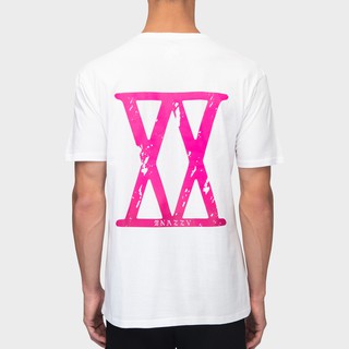 เสื้อยืดใหม่SNAZZY White Roman 2020 (Shocking Pink) เสื้อยืดชาย เสื้อยืดคอกลม เสื้อสตรีทS-3XL