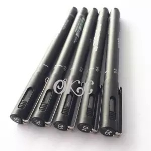ปากกาหัวเข็มสีดำ ยูนิ PIN ( หัว 02 )