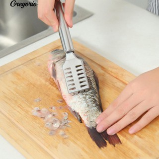 *Gregorio เครื่องครัวสแตนเลสสตีลปลา Scale Remover Cleaner Scaler เครื่องขูด Scraper