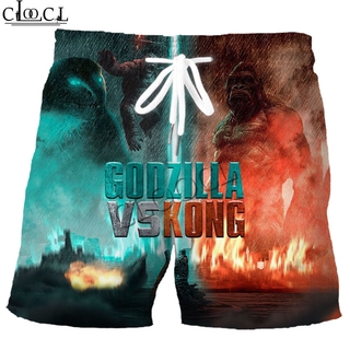 CLOOCL Hot Sci-fi Movies Godzilla Vs Kong Pikachu 3D Print Selling Street Style Shorts