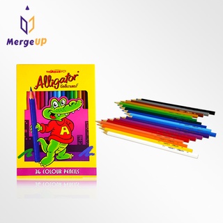 สีไม้ อัลลิเกเตอร์ Alligator 36 สี 1 หัว ดินสอสี จระเข้ ชุดดินสอสี