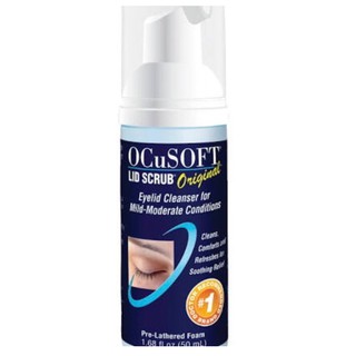 OCuSOFT Lid Scrub Foam สีน้ำเงิน ขนาด 50 Ml โฟมทำความสะอาดเปลือกตา