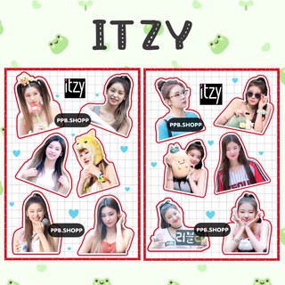 ( สั่งขั้นต่ำ 5 แผ่น ) itzy v.1 สติ๊กเกอร์ไม่ไดคัท อ่านก่อนสั่งนะคะ