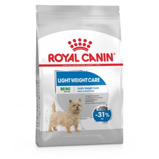 Mini light weigh care Royal canin 8kg  สูตรควบคุมน้ำหนัก สำหรับสุนัขพันธ์เล็ก ขนาด 8 กก