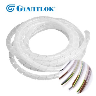 GiantLok ไส้ไก่พันสายไฟ เก็บสายไฟ Wrapping band สีขาว ยาว 2 เมตร กว้าง 8-19 มม.