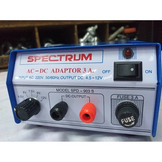 Spectrum !!!หม้อแปลงไฟฟ้า Step Down Spectrum 220VAC เป็น 12VDC 3A!!!