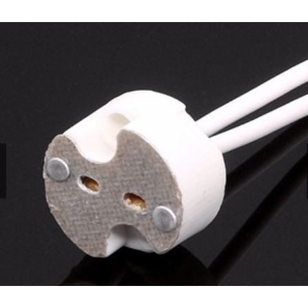 ขั้ว Gu5.3 4A 12-220V พร้อมสาย 20CM แบบกลม สำหรับ หลอดฮาโลเจน และ LED