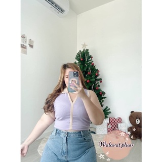 New🎊เสื้อกล้ามผ้าร่องเนื้อดี​แต่งปก #เสื้อผ้าbigsize #เสื้อผ้าplussize #bigsize #เสื้อสาวอวบอ้วน #เสื้อสาวอวบ #plussize