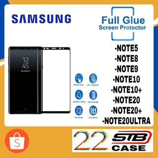 ฟิล์มกระจก เต็มจอ Samsung รุ่น Note8 Note9 Note10 Note10+ Note10Lite Note20 Note20+ Note20Ultra