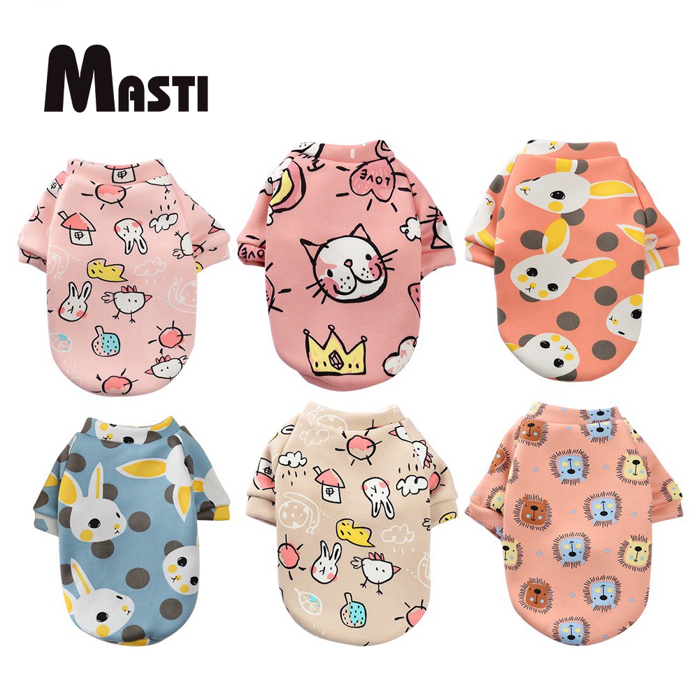 MASTI เสื้อสุนัข ลายน่ารัก สำหรับสัตว์เลี้ยง สุนัข และแมวLI0194