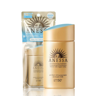 【ส่งเทสเตอร์】ครีมกันแดด ANESSA Sunscreen Skincare Milk SPF50+ 60ml กันแดดเนื้อน้ำนม กันแดดเนื้อเจลผิวโกลว์ สดชื่น สบายผิ