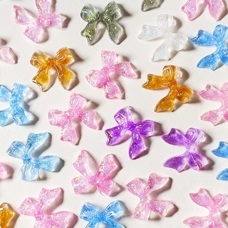โบว์ เรซิ่น โบว์ตกแต่งเล็บ  จำนวน 10 ชิ้น