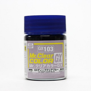 Mr.Hobby MR.CLEAR COLOR GX103 Deep Clear Blue 4973028420074 (สี)