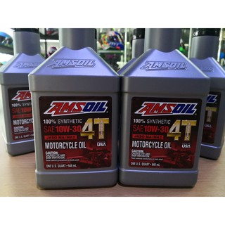 Amsoil Performance Synthetic 100% 4T 10W-30 ขนาด 1 Quart(946ml)