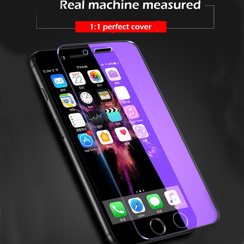 (3 ชิ้น) Samsung Galaxy A72 A52 5G AO2S A03S A21S A12 A32 A42 A02 A71 A51 ปกป้องดวงตา Anti UV สีม่วง