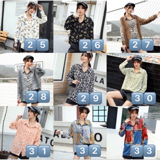 1204-เสื้อเชิ้ตผ้าSilk Satin