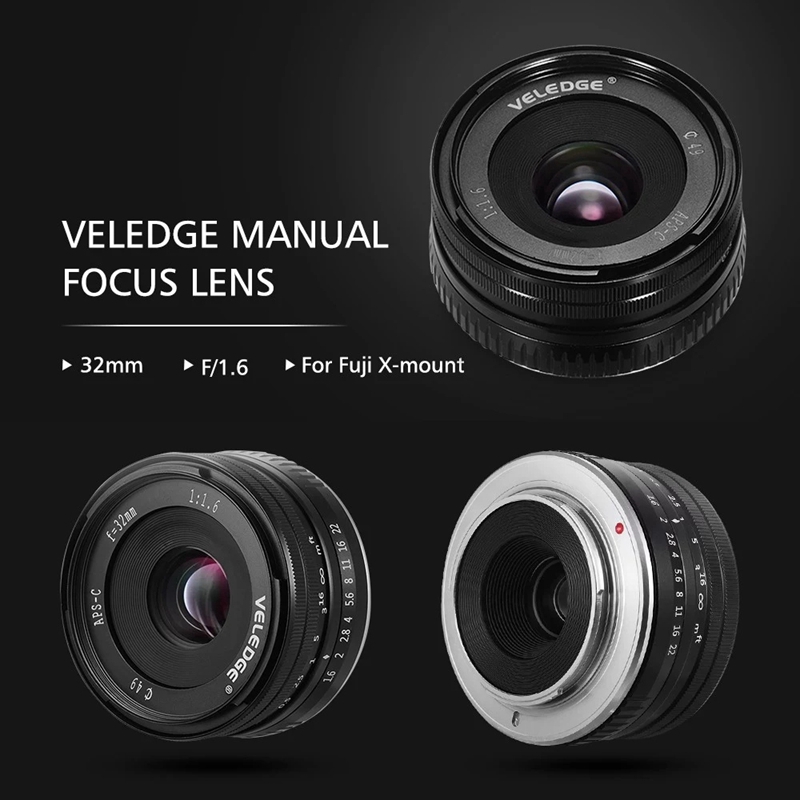 Sale~VELEDGE 32mm F/1.6 Super High Resolution Standard Camera Prime ...