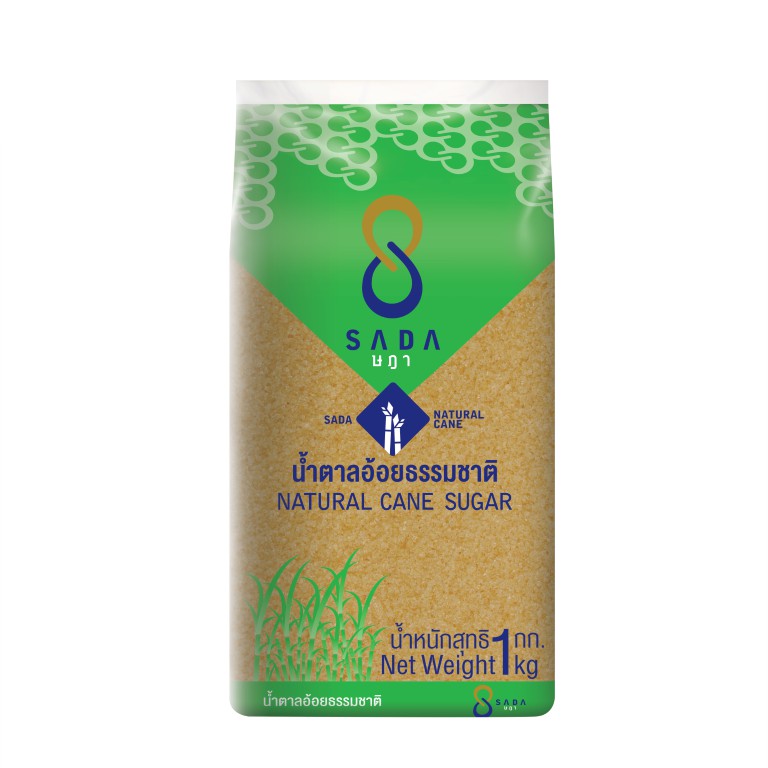 ร้านไทย  ส่งฟรี SADA ษฎา น้ำตาลอ้อยธรรมชาติ 1 กิโลกรัม  เก็บเงินปลายทาง