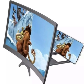 🔥จอขยายจอสำหรับโทรศัพท์มือถือ 12 lnch วัสดุที่ทนทาน แว่นขยายจอโทรศัพท์ 3D HD 12นิ้วมือถือแว่นขยาย ป้องกันสายตาL6