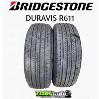 ยาง Bridgestone รุ่น Duravis R611 ขนาด 215/65 R16 ปลายปี 2022 1คู่ 2 เส้น (ถอดจากรถป้ายแดง) ยางกระบะขอบ16