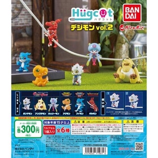 🇯🇵 ของแท้ พร้อมส่ง 🇯🇵 กาชาปอง Digimon hugcot vol.2 ครบชุด 6 แบบ