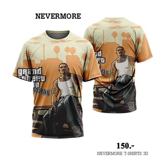 NEVERMORE T-SHIRT 3D  ใส่ได้ทั้งชายและหญิง