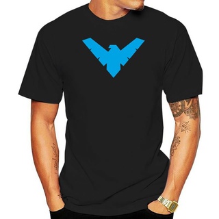 เสื้อยืดแขนสั้นลําลอง ผ้าฝ้าย พิมพ์ลายโลโก้ Nightwing สไตล์สตรีท สําหรับผู้ชาย 2022S-5XL