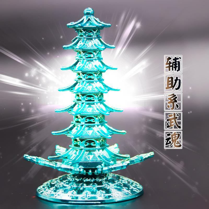 Douluo Dalu☋✥■Douluo Figure Ning Rongrong Weapon Qibao Glazed Pagoda Nine Treasure Martial Arts Toys อะนิเมะเครื่องประดั