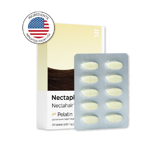 Nectahair วิตามินจบปัญหาร่วง บาง ล้าน รองรับโดยสถาบันการแพทย์อเมริกา วิตามินบำรุงผม Nectapharma อาหารเสริมผม biotin