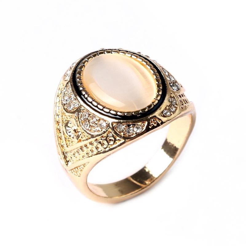 Cat s Eye Ring Ring Micro - Diamond Ring Ring 18K Gold Silver Thai Silver Ring