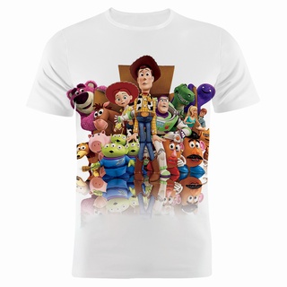 เสื้อยืด พิมพ์ลาย Toy Story 3 มิติ แฟชั่นฤดูร้อน สไตล์สตรีท สําหรับผู้ชาย และผู้หญิง