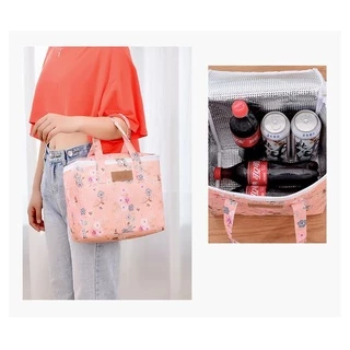 กระเป๋าเก็บอุณหภูมิร้อน-เย็น ขนาด 10L กระเป๋าปิคนิค กระเป๋าใส่ กล่องข้าว ขวดนม อาหาร ปิ่นโต เครื่องดื่มต่างๆ