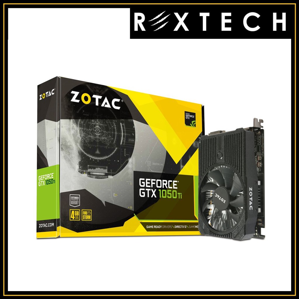 การ์ดจอ ZOTAC GeForce GTX 1050 Ti MINI 4GB GDDR5 ZT-P10510A-10L