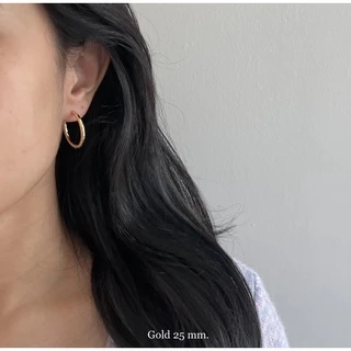A.piece ต่างหูห่วง waterproof [stainless steel] Basic Hoop