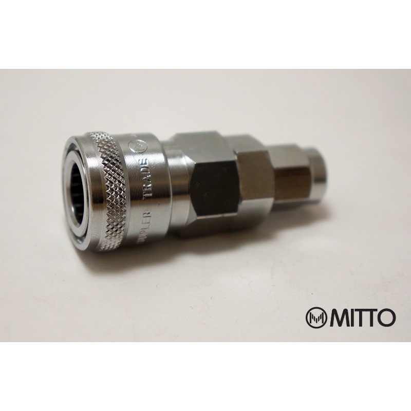 10SAH ข้อต่อสวมเร็ว คอปเปอร์ลม ตัวเมีย ขนาด สแตนดาร์ด รุ่น 10SAH น๊อตล็อกสาย PU 5x8 mm Plug High cou