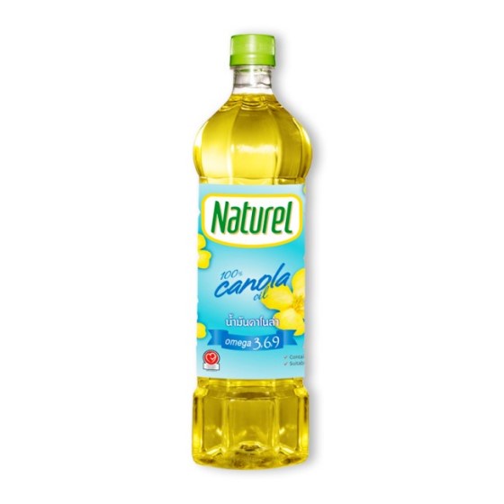 Naturel canola oil 1 liter.เนเชอเรล น้ำมันคาโนล่า 1 ลิตร