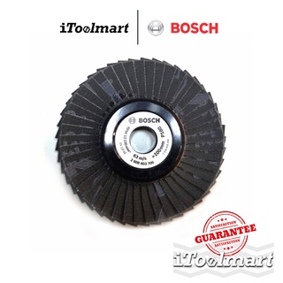 BOSCH จานทรายซ้อนหลังอ่อน P180  ขนาด 4 นิ้ว (ขัดเหล็ก)