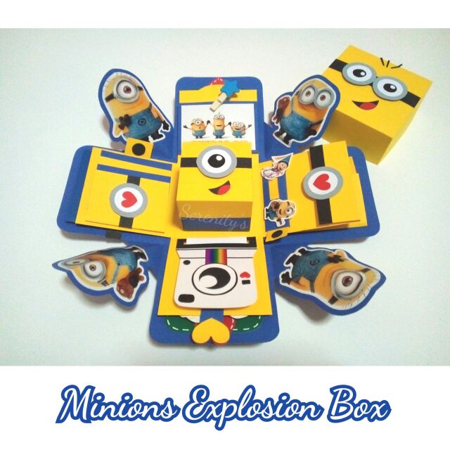 🎉🎁 Minions Explosion Box ลูกเล่นเยอะ กล่องของขวัญ มินเนี่ยน 🎁