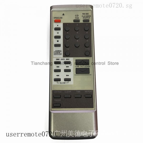 เปลี่ยนใหม่ RM-990 สําหรับ Sony CD Player รีโมทคอนโทรล CDP497 CDP590 CDP790 CDP970 CDP990 CDP991 CDP