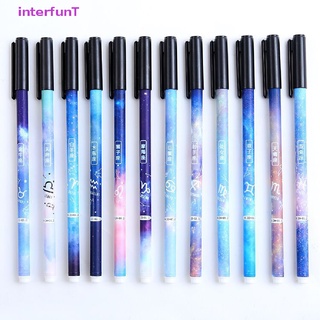 [InterfunT] 0.5mm Twelve Constellation Sign Test Pen Student Black Pen Gel Pen [NEW]