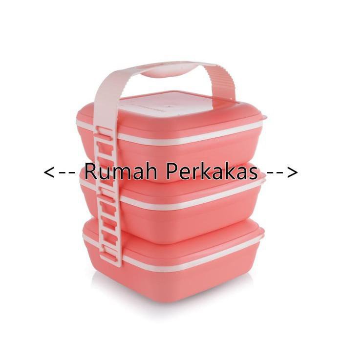 (Original Guaranteed) Tupperware Picnic Set Trio Peach 7F2s Shopee