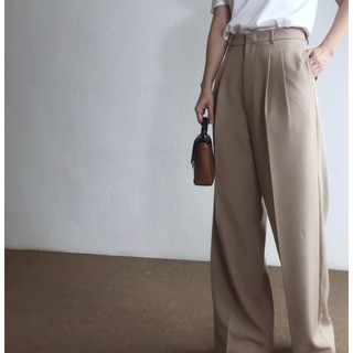 Ivy Wide Leg Trousers กางเกงขายาวลุคคุณหนูเกาหลี