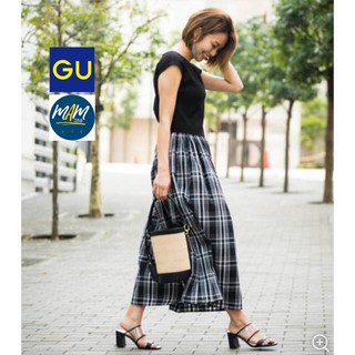 GU  เดรสยาวแขนกุด มือสองงานแบรนด์ จียู  สภาพเหมือนใหม่